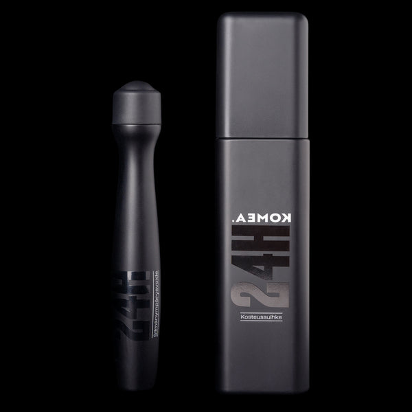 Komea kasvopaketti sisältää kosteuttavan kasvosuihkeen ja silmänympärysvoiteen miesten ihonhoitoon.