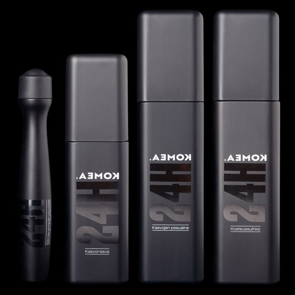 Kaikki kuntoon -kombo. Tehokas ja helppo miesten ihonhoitosetti.